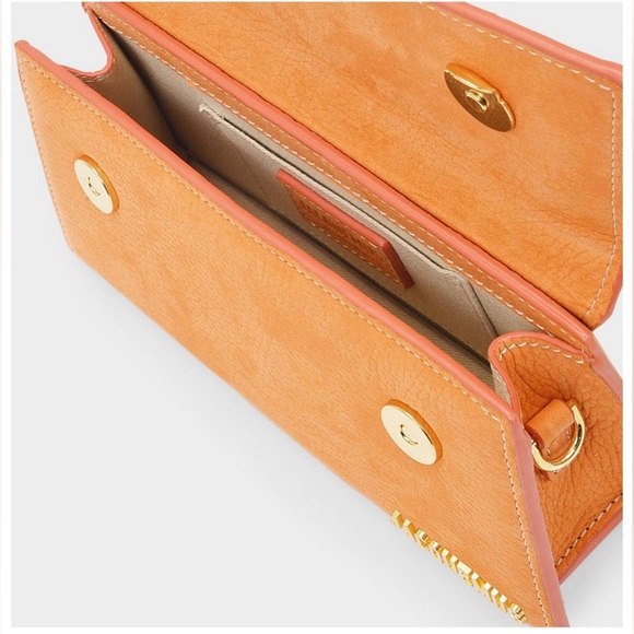 Le Chiquito Long Bag in Orange Leather - Picture 5 of 5